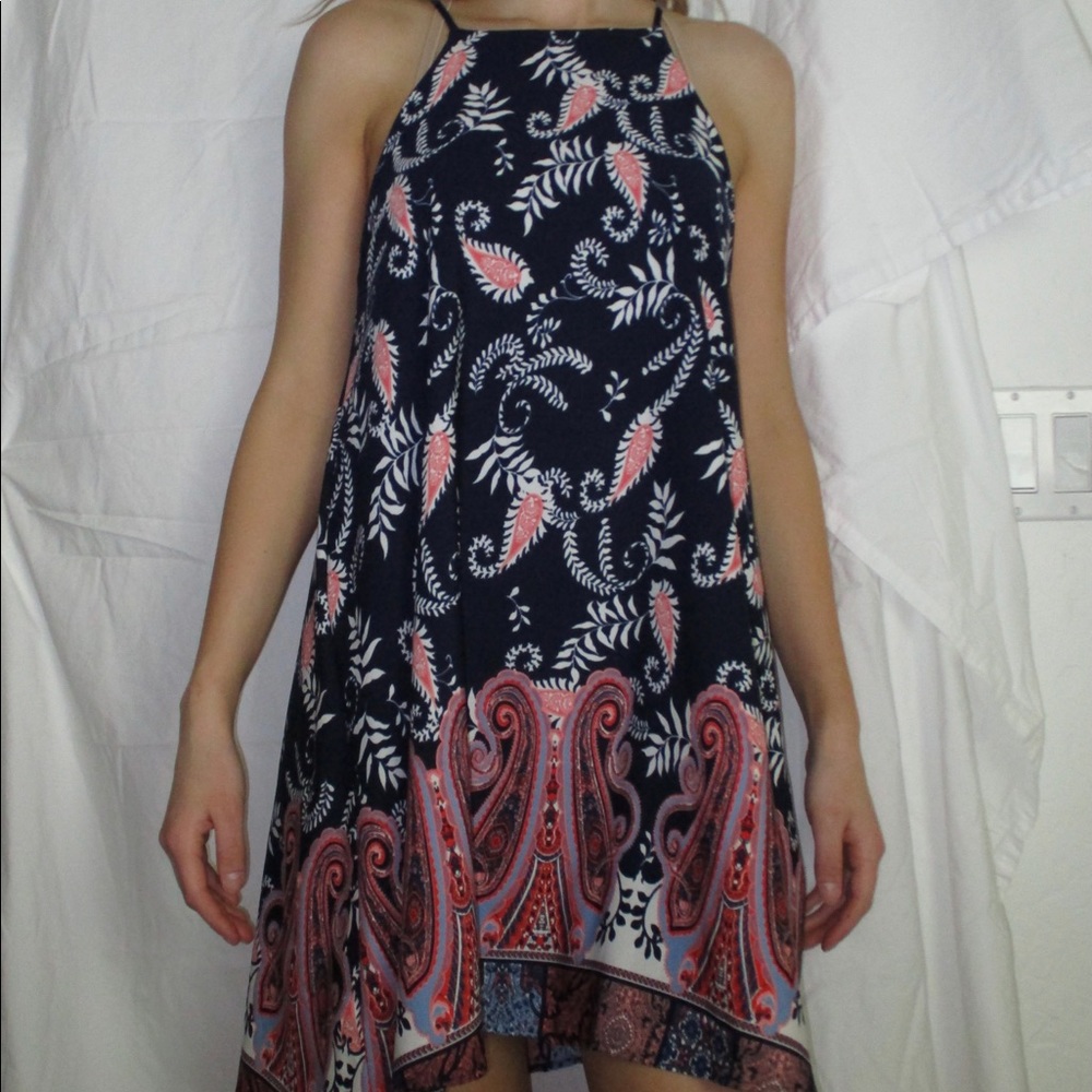 Boho Silk Dress